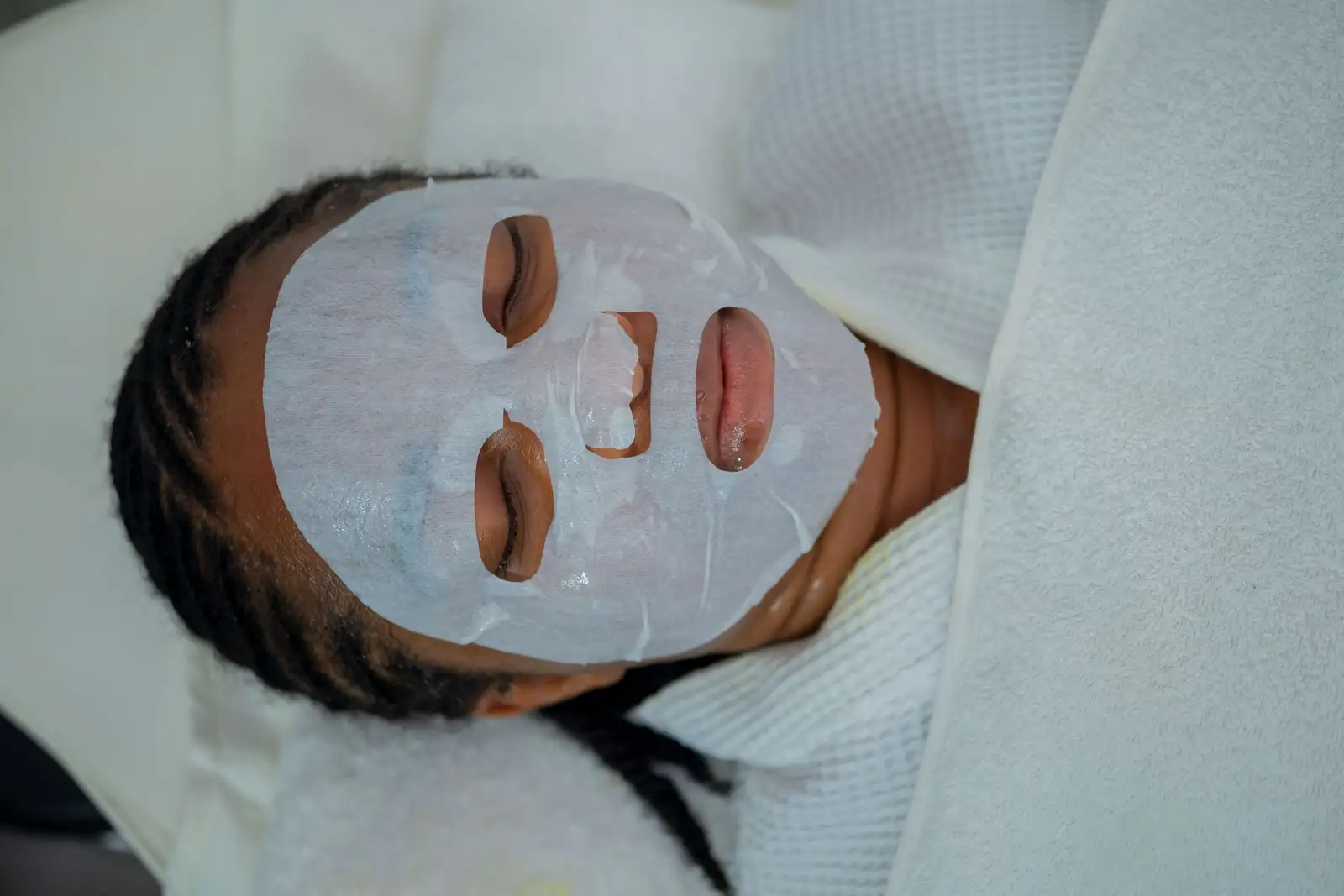 A soothing facial mask treatment